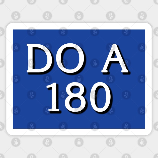 Do A 180, clue card Sticker by KFig21